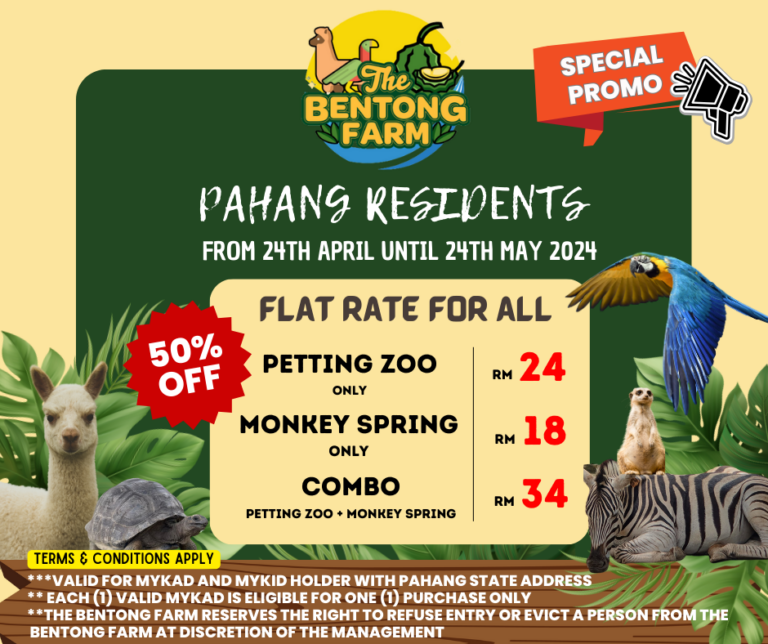 📣50% OFF Tickets for Pahang Residents (Till 24th May 2024!)🎫✨