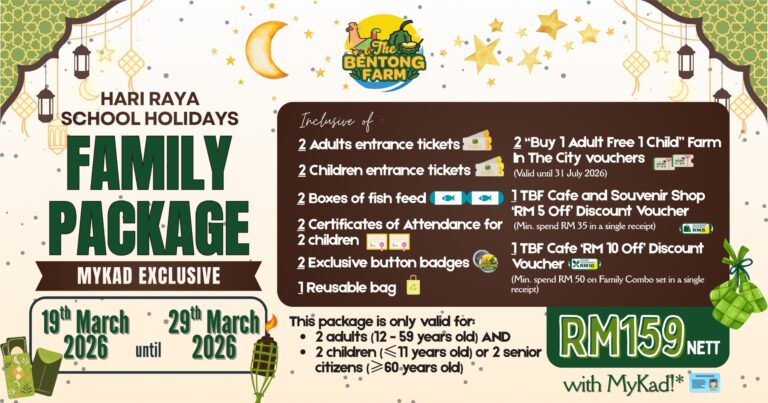 🌙Raya Fun Awaits – Balik Kampung at The Bentong Farm: Hari Raya School Holiday Family Package [19/3/2026 – 29/3/2026]